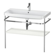 Duravit Meuble lavabo Happy D.2 Plus 97,5x49 cm, 1 t, noir mat, avec console