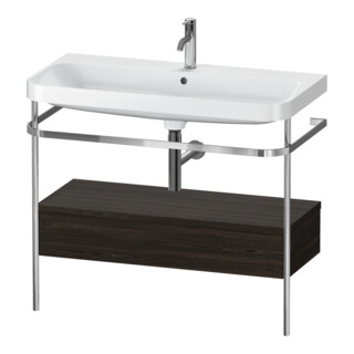 Duravit Meuble lavabo Happy D.2 Plus 97,5x49 cm, 1 trou robinet, blanc, avec console, 1 tiroir