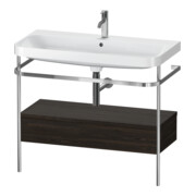 Duravit Meuble lavabo Happy D.2 Plus 97,5x49 cm, 1 trou robinet, blanc, avec console, 1 tiroir