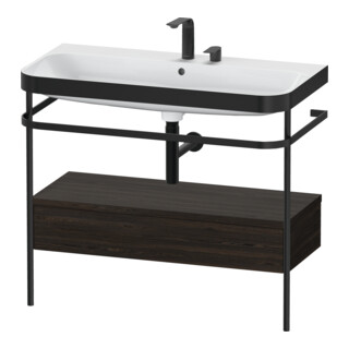 Duravit Meuble lavabo Happy D.2 Plus 97,5x49 cm, 2 tiroirs, blanc, avec console, 1 tiroir