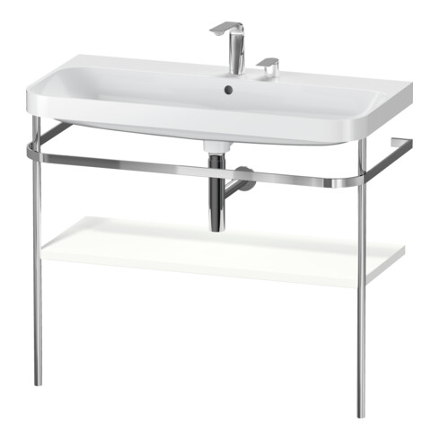 Duravit Meuble lavabo Happy D.2 Plus 97,5x49 cm, 2 trous, blanc mat, avec console