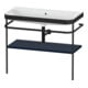 Duravit Meuble lavabo Happy D.2 Plus 97,5x49 cm, sans trop-plein, bleu mat, avec console-1