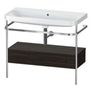 Duravit Meuble lavabo Happy D.2 Plus 97,5x49 cm, sans trop-plein, N chêne, avec console, 1 tiroir