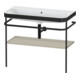 Duravit Meuble lavabo Happy D.2 Plus 97,5x49 cm, sans trop-plein, taupe mat, avec console-1