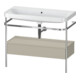 Duravit Meuble lavabo Happy D.2 Plus 97,5x49 cm, sans trou, avec siphon, 1 tiroir-1