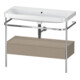 Duravit Meuble lavabo Happy D.2 Plus 97,5x49 cm, sans trou, blanc, avec console, 1 tiroir-1