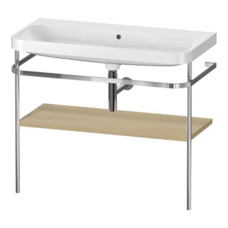 Duravit Meuble lavabo Happy D.2 Plus 97,5x49 cm, sans trou, méditerranée, avec console