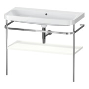 Duravit Meuble lavabo Happy D.2 Plus 97,5x49 cm, sans trou robinet, blanc mat, avec console