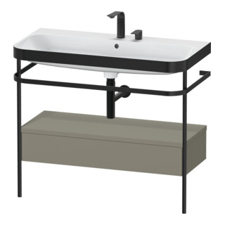 Duravit Meuble lavabo Happy D.2 Plus 97,5x49cm, 2 tiroirs, avec console, 1 porte