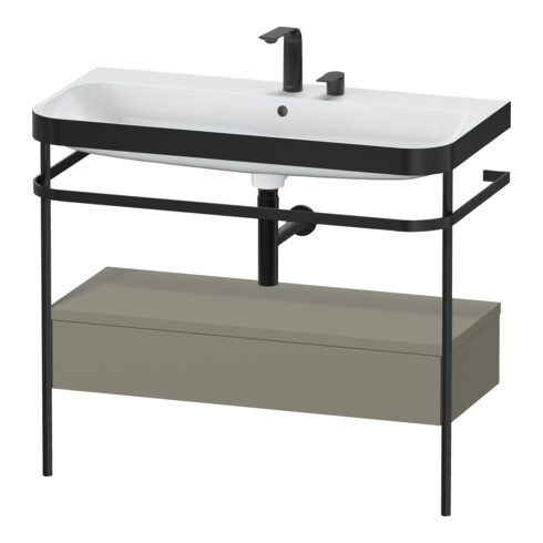 Duravit Meuble lavabo Happy D.2 Plus 97,5x49cm, 2 tiroirs, avec console, 1 porte