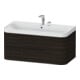 Duravit Meuble lavabo Happy D.2 Plus 97,5x49cm, 2 trous, noyer, 2 tiroirs-1
