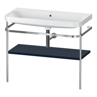 Duravit Meuble-lavabo Happy D.2 Plus 97,5x49cm, sans trop-plein, bleu mat, avec console