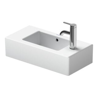 Duravit Meuble lavabo main Vero 50x25 cm, avec trop-plein, HLP, HLP droite, blanc