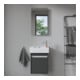 Duravit Meuble lavabo main Vero 50x25 cm, avec trop-plein, HLP, HLP droite, blanc-2