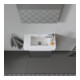 Duravit Meuble lavabo main Vero 50x25 cm, avec trop-plein, HLP, HLP droite, blanc
