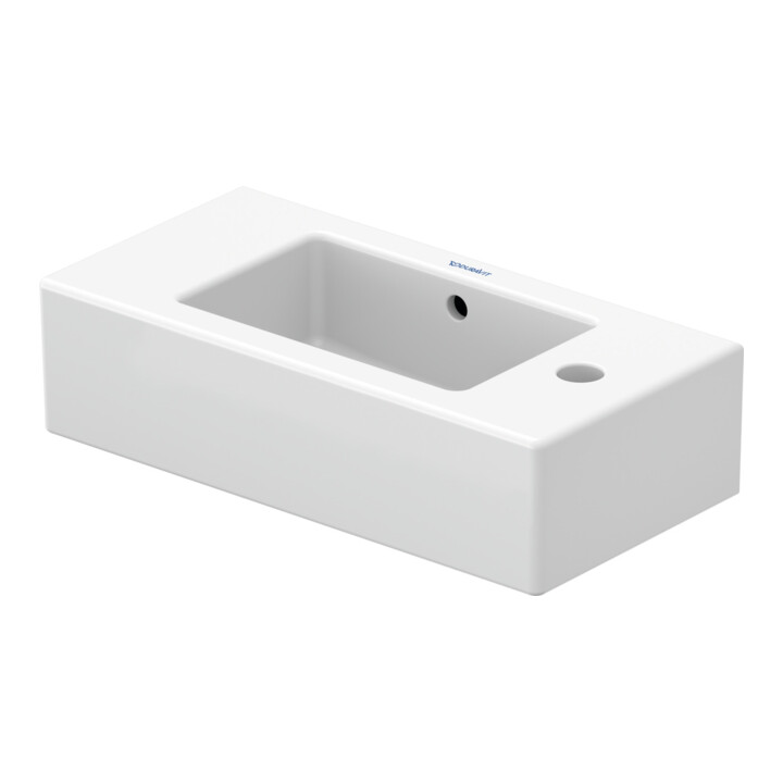 Duravit Meuble lavabo main Vero 50x25 cm, avec trop-plein, HLP, HLP droite, blanc