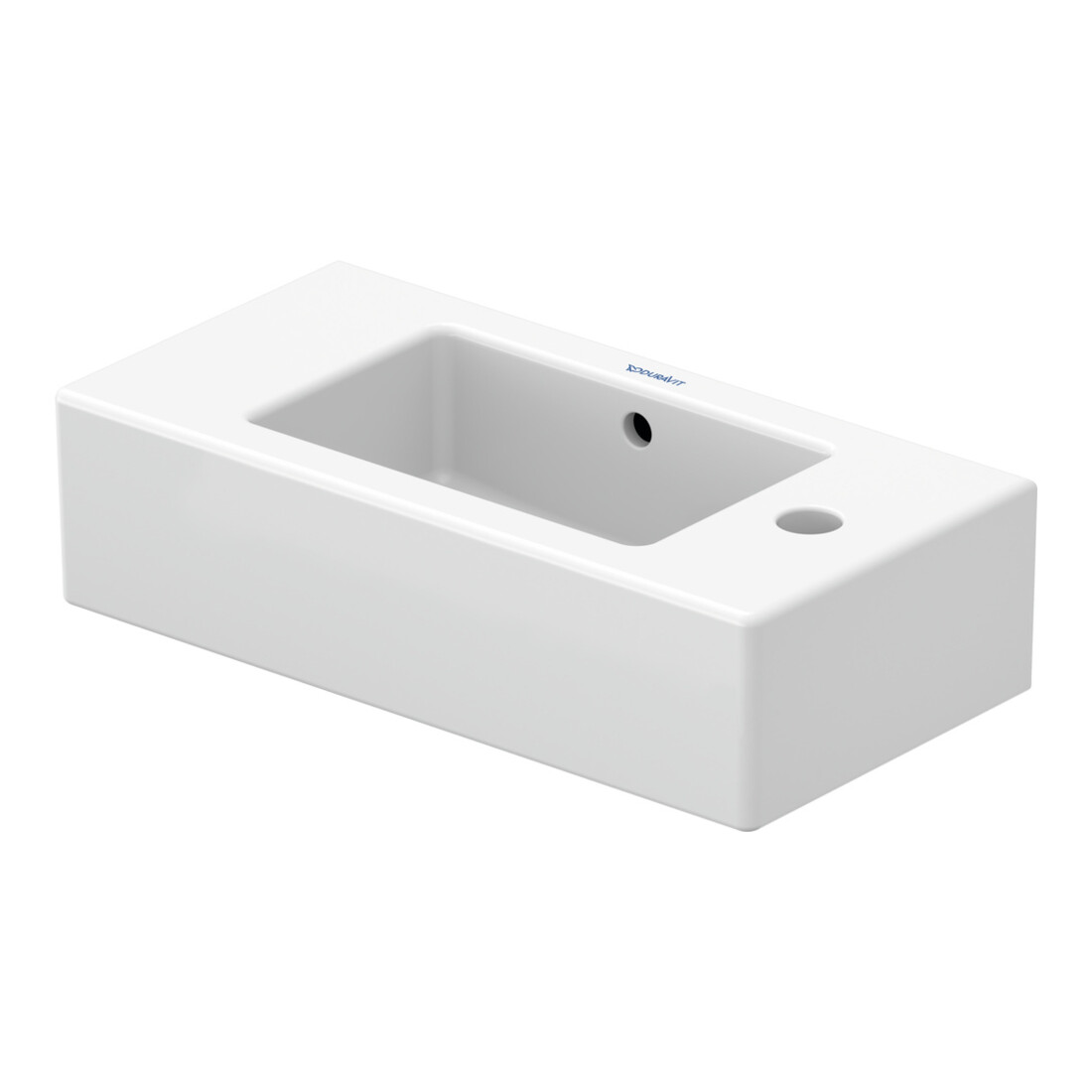 Duravit Meuble lavabo main Vero 50x25 cm, avec trop-plein, HLP, HLP droite, blanc
