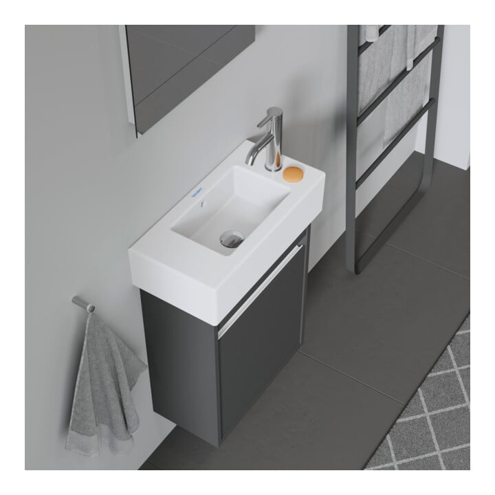 Duravit Meuble lavabo main Vero 50x25 cm, avec trop-plein, HLP, HLP droite, blanc