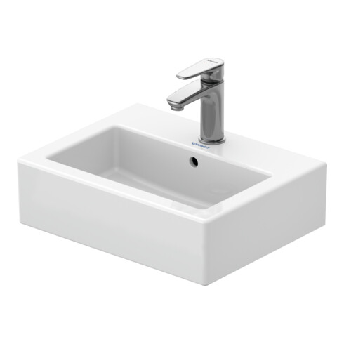 Duravit Meuble lavabo mural Vero 45x35 cm, fermé, avec trop-plein, blanc