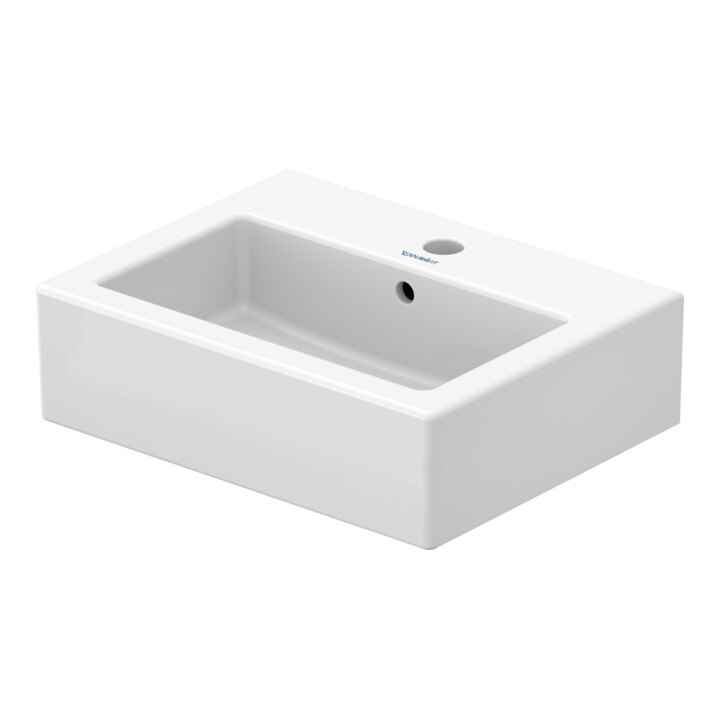 Duravit Meuble lavabo mural Vero 45x35 cm, fermé, avec trop-plein, blanc