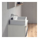 Duravit Meuble lavabo satiné Vero Air 60x47 cm, blanc, sans trop-plein, avec trou robinet, planche à trous-5
