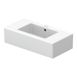 Duravit Meuble lavabo Vero 50x25 cm, avec trop-plein, 2 trous prévus, blanc