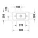 Duravit Meuble lavabo Vero 50x25 cm, avec trop-plein, 2 trous prévus, blanc