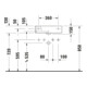 Duravit Meuble lavabo Vero 50x25 cm, avec trop-plein, 2 trous prévus, blanc