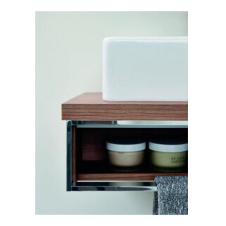 Duravit Meuble lavabo Vero 60x47 cm, blanc, avec trop-plein et perçage robinet