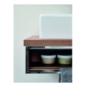 Duravit Meuble lavabo Vero 60x47 cm, blanc, avec trop-plein et perçage robinet-1