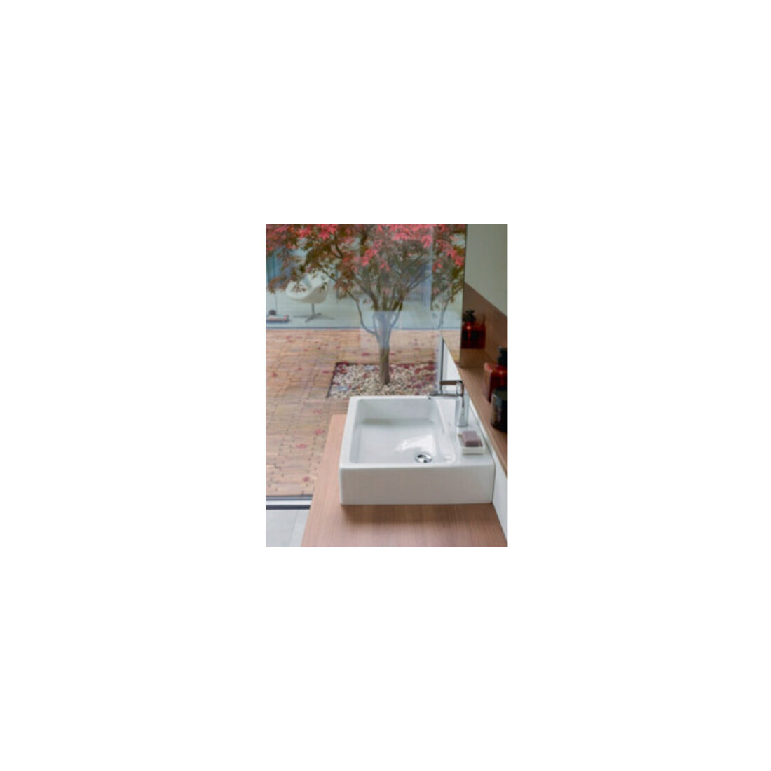 Duravit Meuble lavabo Vero 60x47 cm, blanc, avec trop-plein et perçage robinet