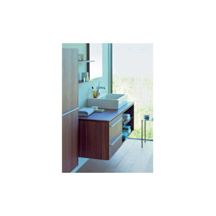 Duravit Meuble lavabo Vero 60x47 cm, blanc, avec trop-plein et perçage robinet