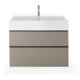 Duravit Meuble-lavabo Vero Air 100x47 cm, blanc, sans trop-plein, avec percement robinet-3