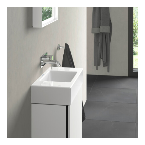 Duravit Meuble lavabo Vero Air 50x25 cm, sans trop-plein, avec SBL, sans perçage robinet, blanc
