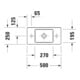 Duravit Meuble-lavabo Vero Air 50x25 cm, sans trop-plein, avec vidage, vidage à gauche, blanc