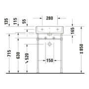 Duravit Meuble lavabo Vero Air 50x47 cm, blanc, mitigeur, sans trop-plein, avec planche pour robinetterie-5