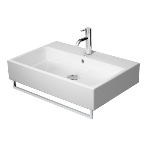 Duravit Meuble lavabo Vero Air 70x47 cm, blanc, sans trop-plein, avec plage robinetterie