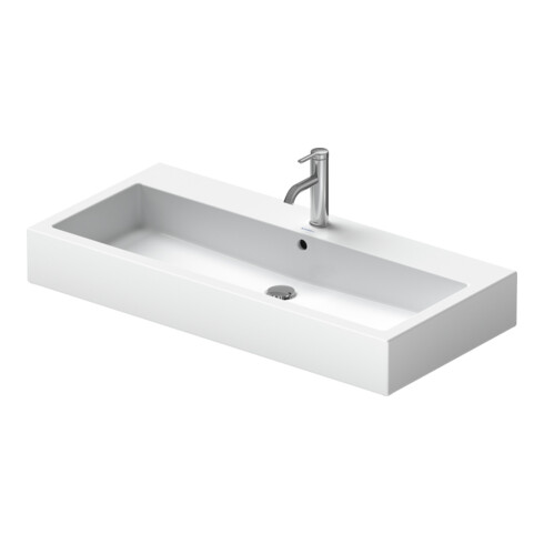Duravit Meuble lavabo Vero avec trou robinet, 100x47 cm, blanc