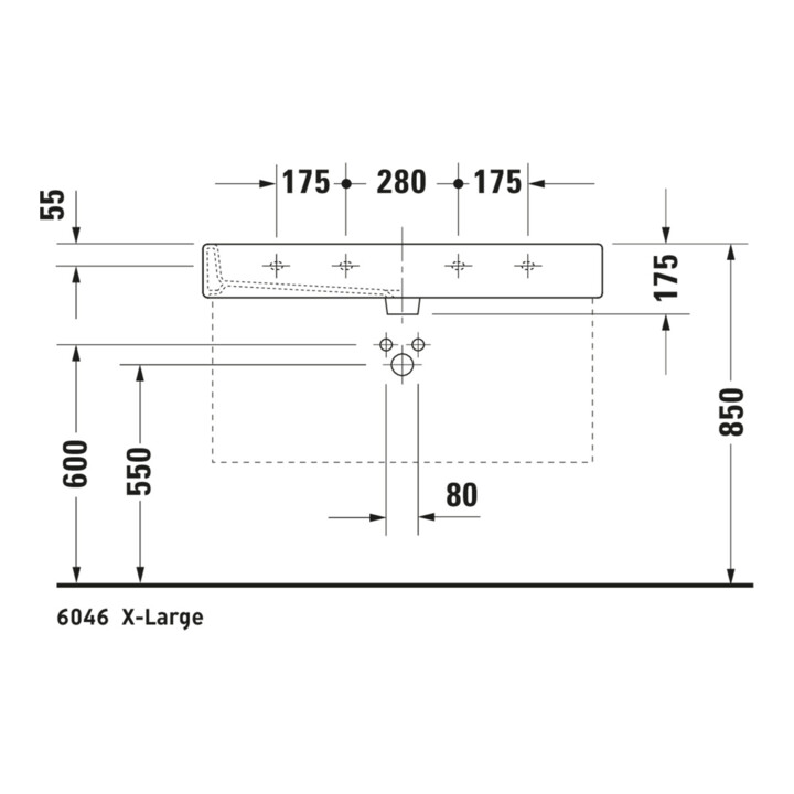 Duravit Meuble lavabo Vero avec trou robinet, 100x47 cm, blanc