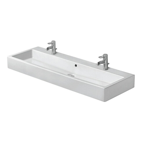Duravit Meuble lavabo Vero fermé, 2 tiroirs, avec plan, H-I-P, 120x47 cm, blanc