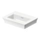 Duravit Meuble lavabo White Tulip 45x33 cm, sans trop-plein, avec trop-plein, sans trou de robinet, blanc-1