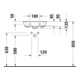 Duravit Meuble lavabo White Tulip 45x33 cm, sans trop-plein, avec trop-plein, sans trou de robinet, blanc
