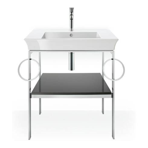 Duravit Meuble-lavabo White Tulip 75x49 cm, avec trop-plein, blanc, avec plan de robinetterie