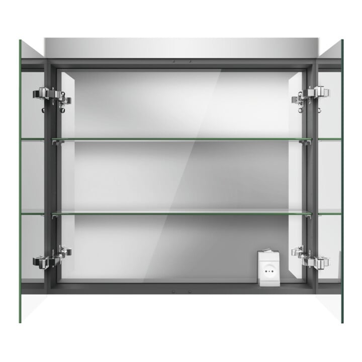 Duravit Meuble miroir Best Version 81x14,8x76 cm, 15 W, 2 portes, LED