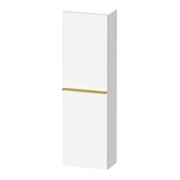 Duravit Meuble semi-haut D-Neo 40x24 cm, 1 porte, 4 étagères, à droite, blanc poli/mat