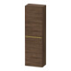 Duravit Meuble semi-haut D-Neo 40x24 cm, 1 porte, 4 étagères, à gauche, blanc poli/Nu d-1