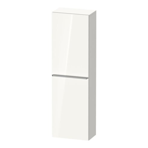 Duravit Meuble semi-haut D-Neo 40x24cm, 1 porte, 4 étagères, à droite, blanc brillant