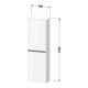 Duravit Meuble semi-haut D-Neo 40x24cm, 1 porte, 4 étagères, à droite, blanc mat