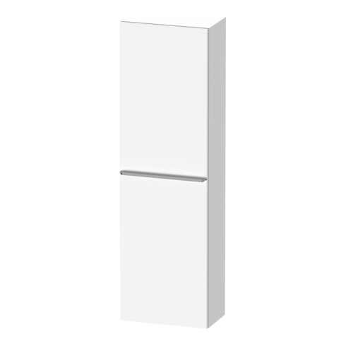 Duravit Meuble semi-haut D-Neo 40x24cm, 1 porte, 4 étagères, à gauche, blanc mat
