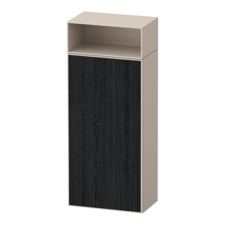 Duravit Meuble semi-haut Zencha 40x24x96,1 cm, 1 porte, À gauche, E noir/tau mat